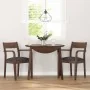 Sillas de comedor con cojines 2 uds madera maciza marrón caucho de , Sillas de comedor - Ref: Foro24-4102508, Precio: 178,90 ...