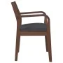 Sillas de comedor con cojines 2 uds madera maciza marrón caucho de , Sillas de comedor - Ref: Foro24-4102508, Precio: 178,90 ...