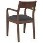 Sillas de comedor con cojines 2 uds madera maciza marrón caucho de , Sillas de comedor - Ref: Foro24-4102508, Precio: 178,90 ...