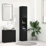 Mueble de baño de madera de roble negro 30x30x183,5 cm de , Muebles de baño - Ref: Foro24-863124, Precio: 70,16 €, Descuento: %