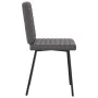 Sillas de comedor 2 unidades cuero sintético gris de , Sillas de comedor - Ref: Foro24-4101168, Precio: 86,96 €, Descuento: %