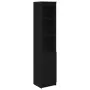 Aparador alto roble negro 37,5x35x180 cm madera de ingeniería de , Aparadores - Ref: Foro24-861671, Precio: 90,00 €, Descuent...