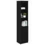 Aparador alto roble negro 37,5x35x180 cm madera de ingeniería de , Aparadores - Ref: Foro24-861671, Precio: 90,00 €, Descuent...