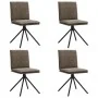 Sillas de comedor 4unidades cuero sintético gris oscuro de , Sillas de comedor - Ref: Foro24-3315380, Precio: 220,62 €, Descu...