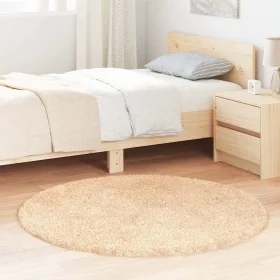 Alfombra peluda de pelo largo NAVARRA beige 120x120cm poliéster de , Alfombras - Ref: Foro24-4102901, Precio: 24,41 €, Descue...