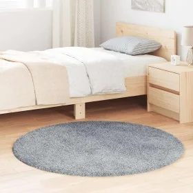 Alfombra de pelo largo NAVARRA gris plateado 120x120 cm de , Alfombras - Ref: Foro24-4102908, Precio: 24,41 €, Descuento: %