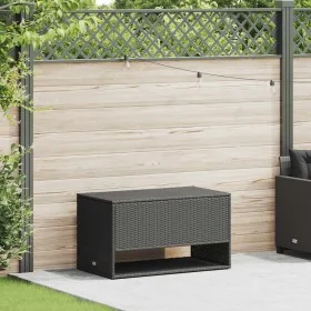 Cojines para exterior negro 100x55x55,5 cm ratán sintético de , Cajas de almacenaje para exteriores - Ref: Foro24-4104141, Pr...