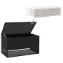 Cojines para exterior negro 100x55x55,5 cm ratán sintético de , Cajas de almacenaje para exteriores - Ref: Foro24-4104141, Pr...