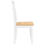 Dining chairs, 2 units, solid white rubberwood. by , dining chairs - Ref: Foro24-4102406, Price: 116,28 €, Discount: %