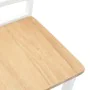 Dining chairs, 2 units, solid white rubberwood. by , dining chairs - Ref: Foro24-4102406, Price: 116,28 €, Discount: %