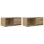 Muebles para TV 2 uds madera roble artisan 60x31x25,5 cm de , Muebles TV - Ref: Foro24-861453, Precio: 69,67 €, Descuento: %