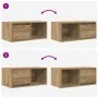 Muebles para TV 2 uds madera roble artisan 60x31x25,5 cm de , Muebles TV - Ref: Foro24-861453, Precio: 69,67 €, Descuento: %