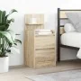 Mesillas de noche con 2 cajones 2 uds roble Sonoma 38x34x80 cm de , Mesitas de noche - Ref: Foro24-861360, Precio: 100,07 €, ...