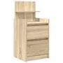 Mesillas de noche con 2 cajones 2 uds roble Sonoma 38x34x80 cm de , Mesitas de noche - Ref: Foro24-861360, Precio: 100,07 €, ...