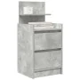 Mesillas de noche con 2 cajones 2 uds gris hormigón 38x34x80 cm de , Mesitas de noche - Ref: Foro24-861362, Precio: 96,30 €, ...