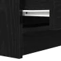 Mesilla de noche con 2 cajones color negro 38x34x80 cm de , Mesitas de noche - Ref: Foro24-861357, Precio: 57,74 €, Descuento: %