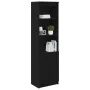 Aparador alto roble negro 50x35x180 cm madera de ingeniería de , Aparadores - Ref: Foro24-3328463, Precio: 110,07 €, Descuent...