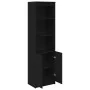 Aparador alto roble negro 50x35x180 cm madera de ingeniería de , Aparadores - Ref: Foro24-3328463, Precio: 110,07 €, Descuent...