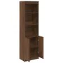 Aparador alto roble marrón 50x35x180 cm madera de ingeniería by , Sideboards - Ref: Foro24-3328468, Price: 109,36 €, Discount: %