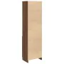 Aparador alto roble marrón 50x35x180 cm madera de ingeniería by , Sideboards - Ref: Foro24-3328468, Price: 109,36 €, Discount: %