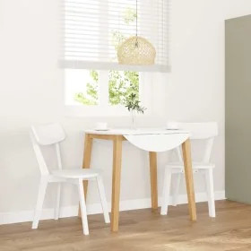 Dining chairs, 2 units, solid white rubberwood. by , dining chairs - Ref: Foro24-4102433, Price: 118,28 €, Discount: %
