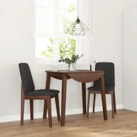Sillas de comedor con cojines 2 uds madera maciza marrón caucho de , Sillas de comedor - Ref: Foro24-4102444, Precio: 129,60 ...