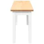 Bank 110 cm Massivholz weißer Kautschuk von , Ess- und Küchenbänke - Ref: Foro24-4102607, Preis: 78,82 €, Rabatt: %
