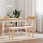 Solid Rubber Wood 110 cm Bank by , Dining and kitchen benches - Ref: Foro24-4102605, Price: 78,82 €, Discount: %