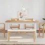 Solid Rubber Wood 110 cm Bank by , Dining and kitchen benches - Ref: Foro24-4102605, Price: 78,82 €, Discount: %