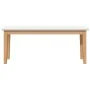 Solid Rubber Wood 110 cm Bank by , Dining and kitchen benches - Ref: Foro24-4102605, Price: 78,82 €, Discount: %