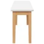 Solid Rubber Wood 110 cm Bank by , Dining and kitchen benches - Ref: Foro24-4102605, Price: 78,82 €, Discount: %