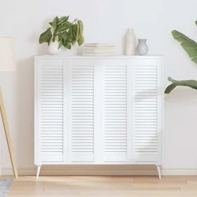 Closet door with 4 white slats, 99x29.5 cm by , cabinet doors - Ref: Foro24-4015908, Price: 98,31 €, Discount: %
