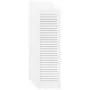 Closet door with 4 white slats, 99x29.5 cm by , cabinet doors - Ref: Foro24-4015908, Price: 98,31 €, Discount: %