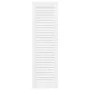 Closet door with 4 white slats, 99x29.5 cm by , cabinet doors - Ref: Foro24-4015908, Price: 98,31 €, Discount: %