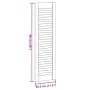 Closet door with 4 white slats, 99x29.5 cm by , cabinet doors - Ref: Foro24-4015908, Price: 98,31 €, Discount: %