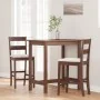 Bar stools with 2 solid wood brown rubber cushions by , Kitchen stools - Ref: Foro24-4102555, Price: 134,84 €, Discount: %