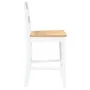 Taburetes de bar 2 uds madera maciza blanca caucho de , Taburetes de cocina - Ref: Foro24-4102560, Precio: 134,76 €, Descuent...