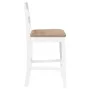 Bar stools with 2 white solid wood rubber cushions by , Kitchen stools - Ref: Foro24-4102562, Price: 135,16 €, Discount: %
