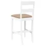 Bar stools with 2 white solid wood rubber cushions by , Kitchen stools - Ref: Foro24-4102562, Price: 135,16 €, Discount: %