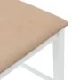Bar stools with 2 white solid wood rubber cushions by , Kitchen stools - Ref: Foro24-4102562, Price: 135,16 €, Discount: %