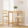 Barhocker mit 2 Sitzkissen aus massivem Naturkautschukholz von , Küchenhocker - Ref: Foro24-4102557, Preis: 135,16 €, Rabatt: %