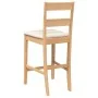 Taburetes de bar con cojines 2 uds madera maciza natural caucho de , Taburetes de cocina - Ref: Foro24-4102557, Precio: 135,1...
