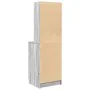 Mesilla de noche gris Sonoma 39x35x125 cm madera de ingeniería de , Mesitas de noche - Ref: Foro24-861315, Precio: 77,65 €, D...