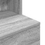 Mesilla de noche gris Sonoma 39x35x125 cm madera de ingeniería de , Mesitas de noche - Ref: Foro24-861315, Precio: 77,65 €, D...