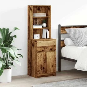 Mesilla de noche madera antigua 39x35x125cm Madera ingeniería de , Mesitas de noche - Ref: Foro24-861317, Precio: 69,61 €, De...