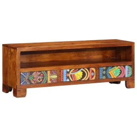 Mueble de TV Multicolor 110x30x40 cm Madera Maciza Acacia de , Almacenamiento para CD y DVD - Ref: Foro24-4016502, Precio: 18...