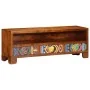 Mueble de TV Multicolor 110x30x40 cm Madera Maciza Acacia de , Almacenamiento para CD y DVD - Ref: Foro24-4016502, Precio: 18...