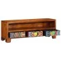 Mueble de TV Multicolor 110x30x40 cm Madera Maciza Acacia de , Almacenamiento para CD y DVD - Ref: Foro24-4016502, Precio: 18...