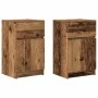 Two nightstands made of plywood and old wood, measuring 39x35x65cm each. by , Nightstands - Ref: Foro24-861334, Price: 97,54 ...