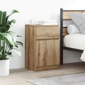 Zwei Nachttische aus Eichen-Ingenieurholz Artisian, 39x35x65 cm. von , Nachttische - Ref: Foro24-861336, Preis: 88,81 €, Raba...